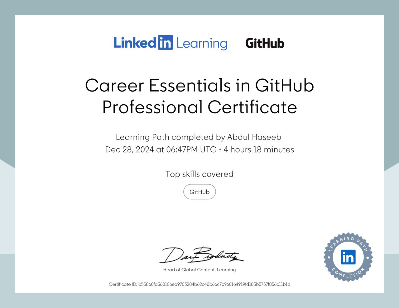 GitHub Professional Certificate